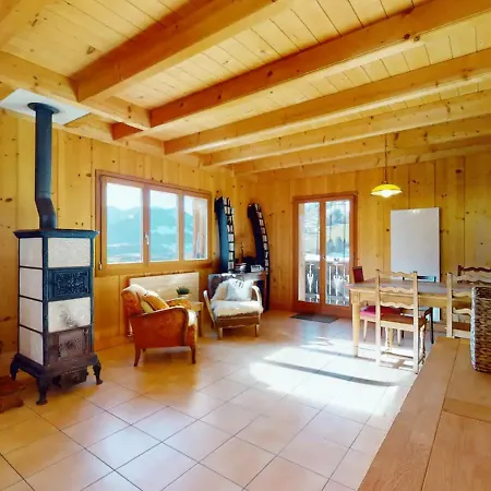 Chalet Authentique Avec Magnifique Vue Cerniat Exterior photo