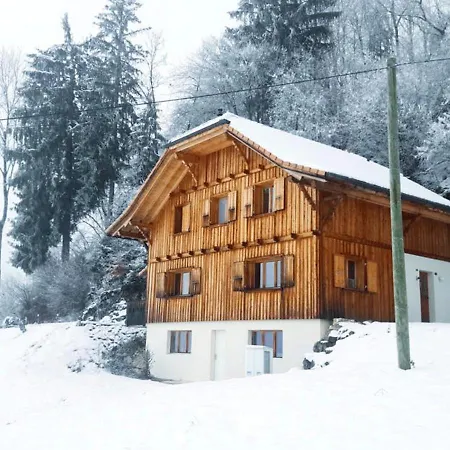 Chalet Authentique Avec Magnifique Vue Cerniat Exterior photo